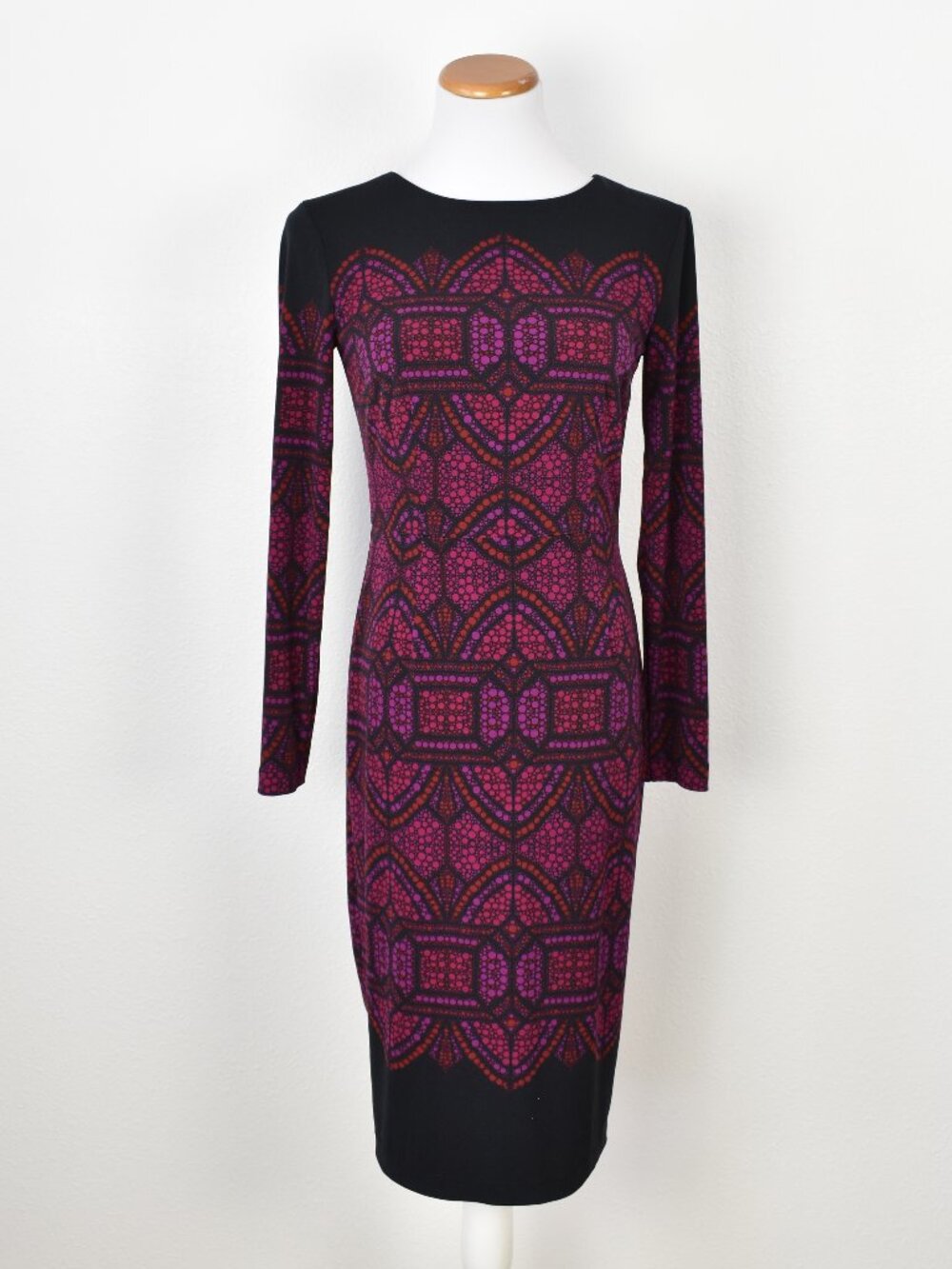 Maggy London Printed Midi Sheath Dress - 4